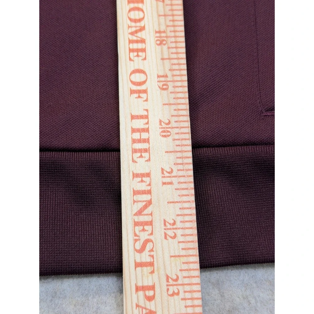 Tory Sport Tracksuit Set Women Medium Burgundy Ruffle Zip Jacket Snap Pants